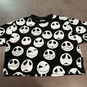 Disney Black and White Crop Top